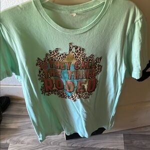 Mint Green Graphic T-Shirt